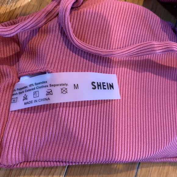 Shein Bandeau Ribbed Bikini Size Medium - Picture 4 of 6